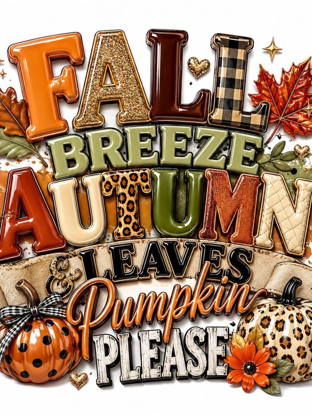 Autumn Pumpkin Fall  
20oz SUBLIMATION TRANSFER
MESSAGE ME YOUR SIZE NEDDED